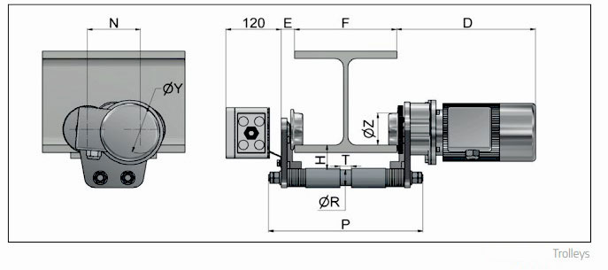 star trolley dimensions image